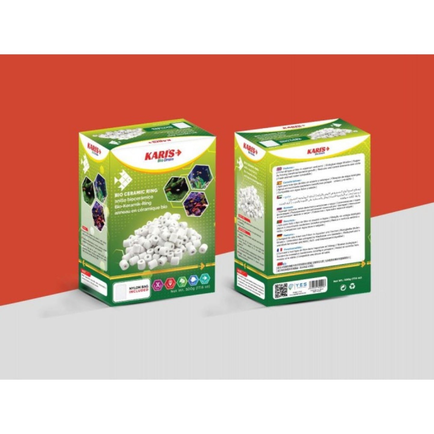 Karis Bio Ceramic Rings Aquarium Filter Media – 500g