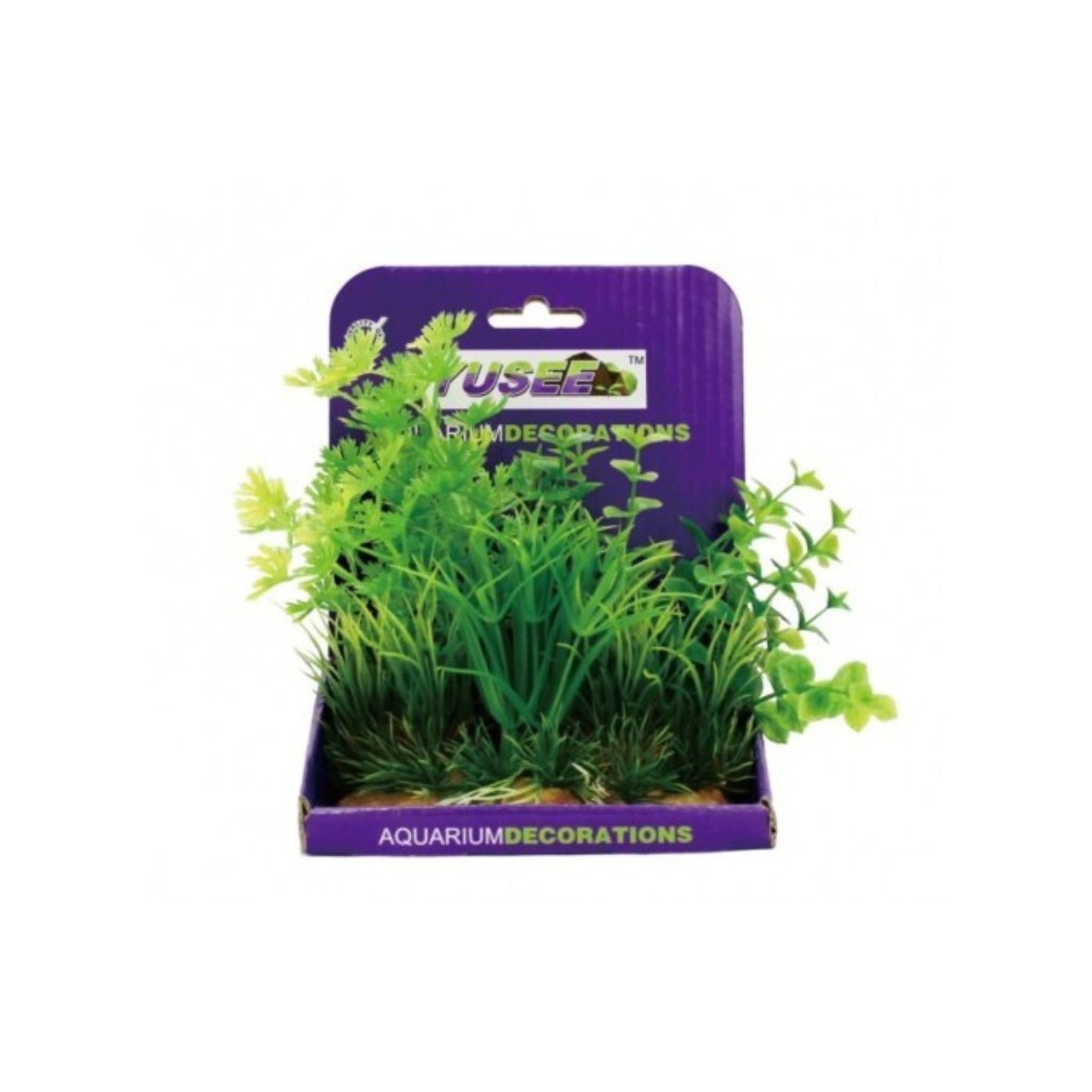 Yusee Aquarium Decoration Artificial Plant - 15cm