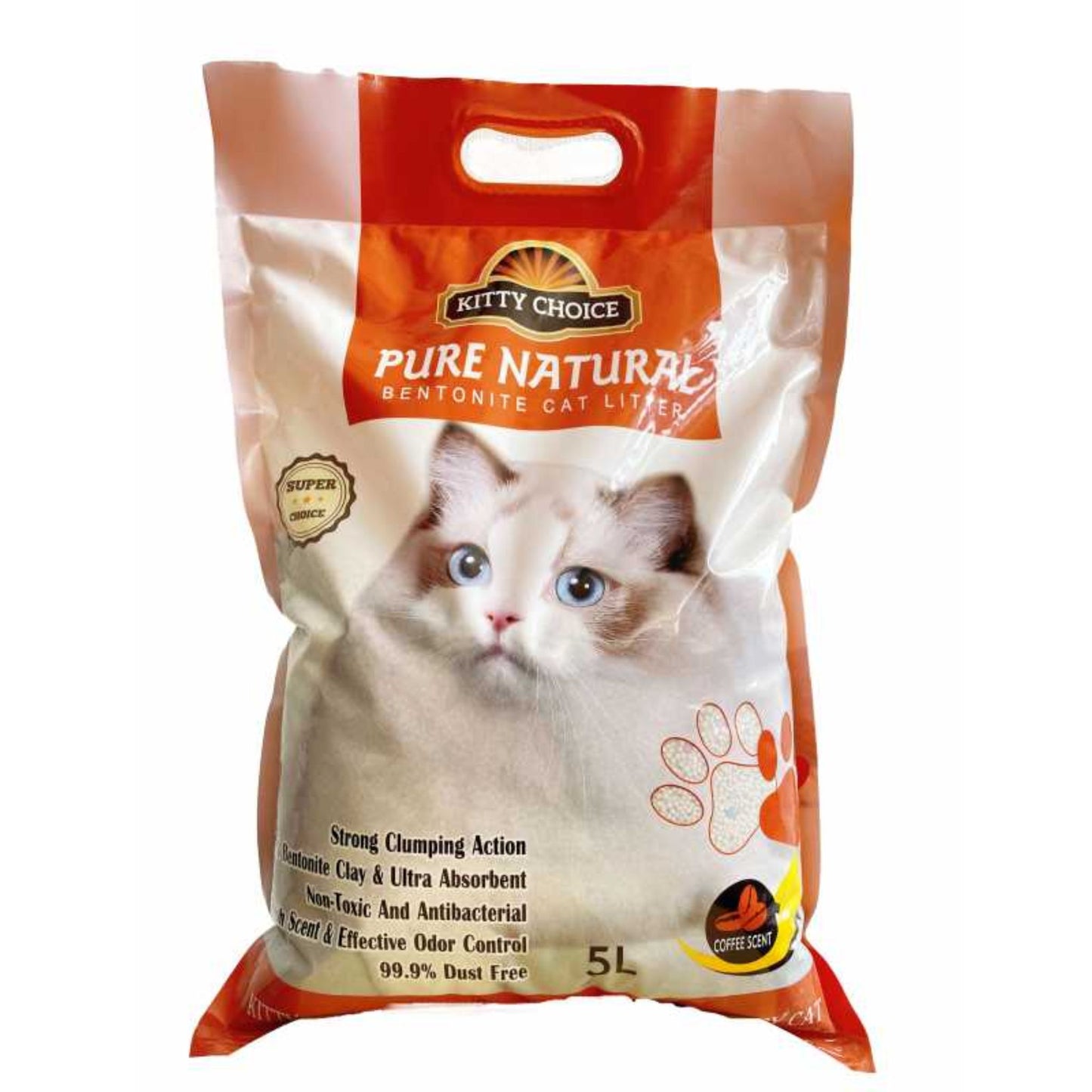 Kitty Choice Bentonite Cat Litter Coffee Scent - 5L