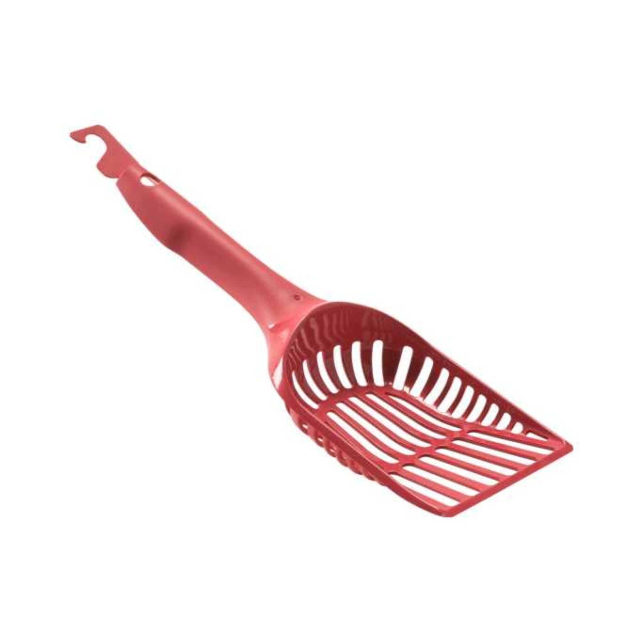 Moderna Handy Cat Litter Scoop Ergonomic & Lightweight Scoop For Cat Litter – Red