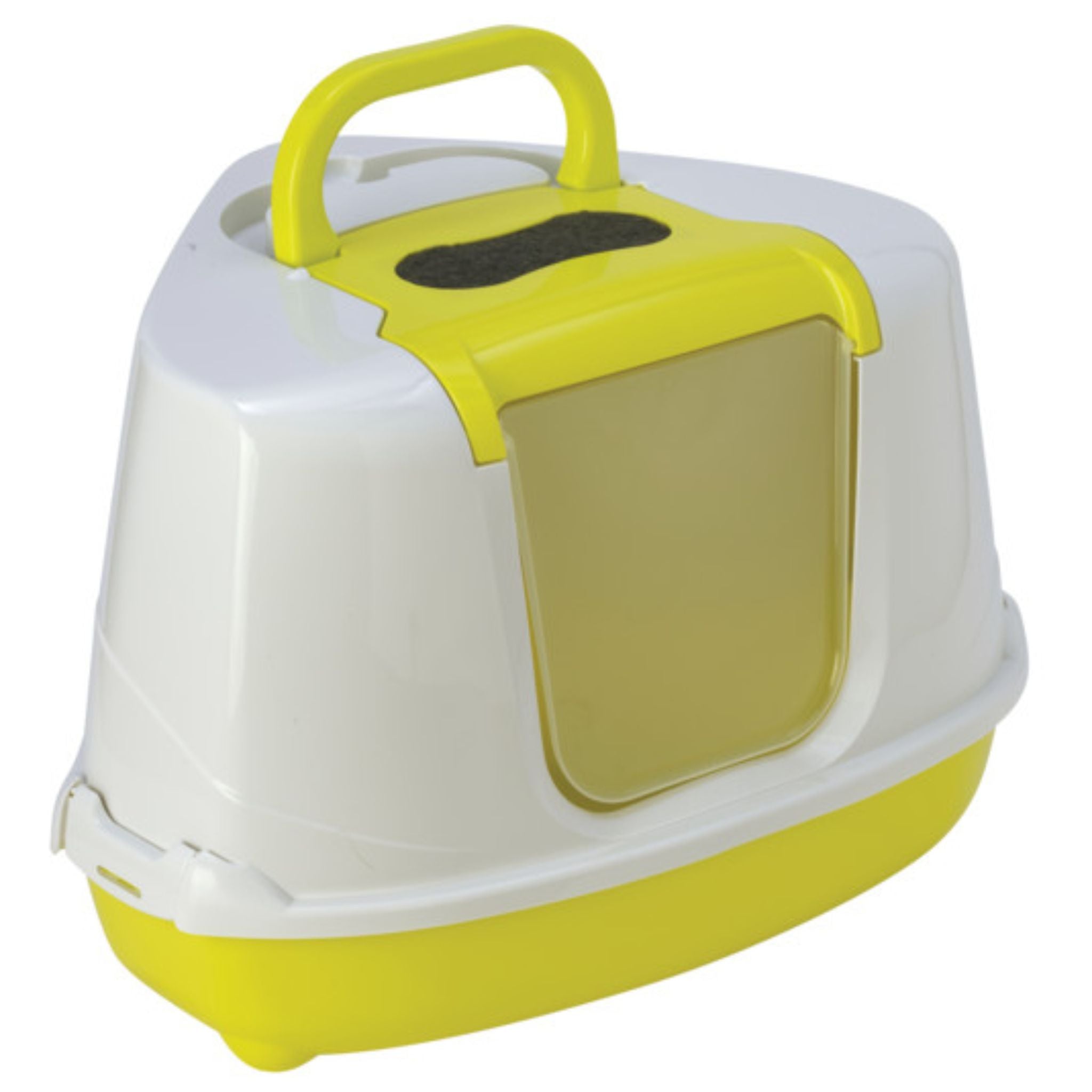 Moderna Flip Corner Cat Litter Box – Yellow