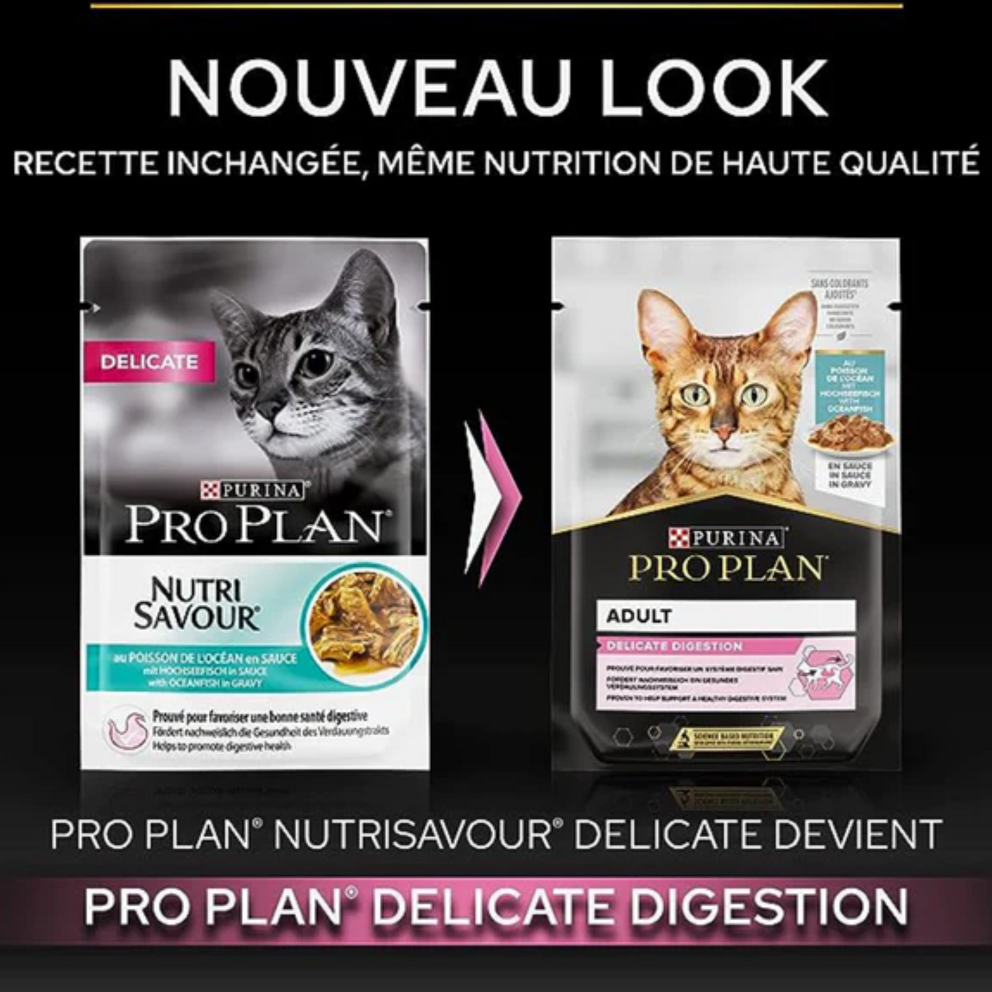 PURINA PRO PLAN NUTRI SAVOUR WET FOOD WITH OCEAN FISH IN GRAVY 85GM