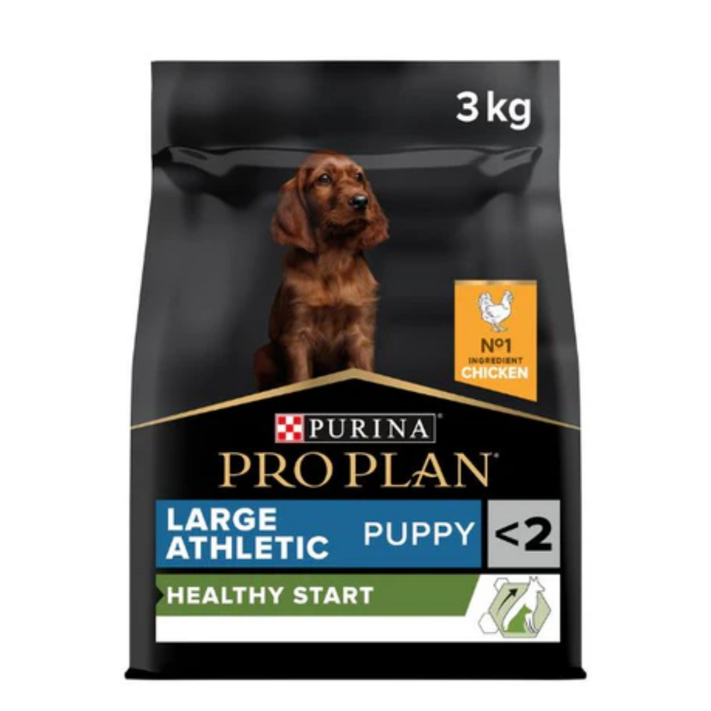 Purina Pro Plan Healthy Start Large Athletic Puppy, Dry Dog food with Chicken, 3 kg