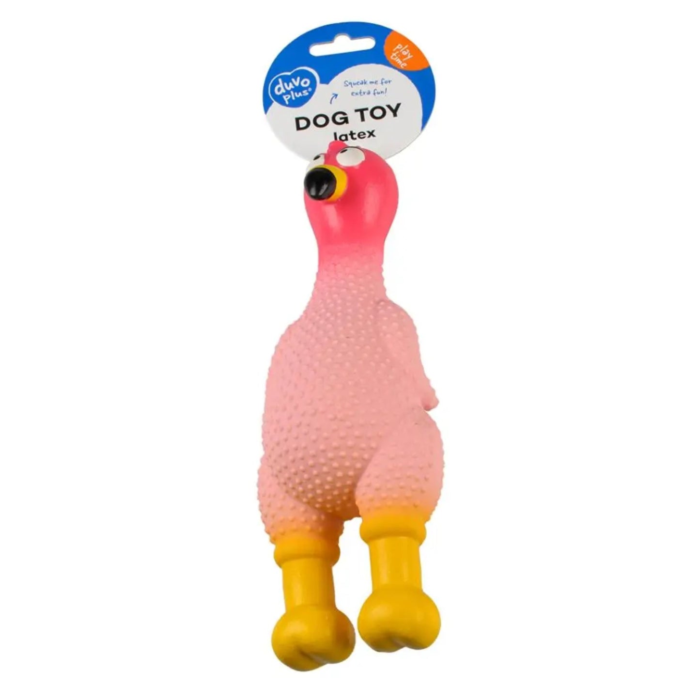 Duvo+ Latex Bird Dog Toy With Bumps – 8x23x7cm