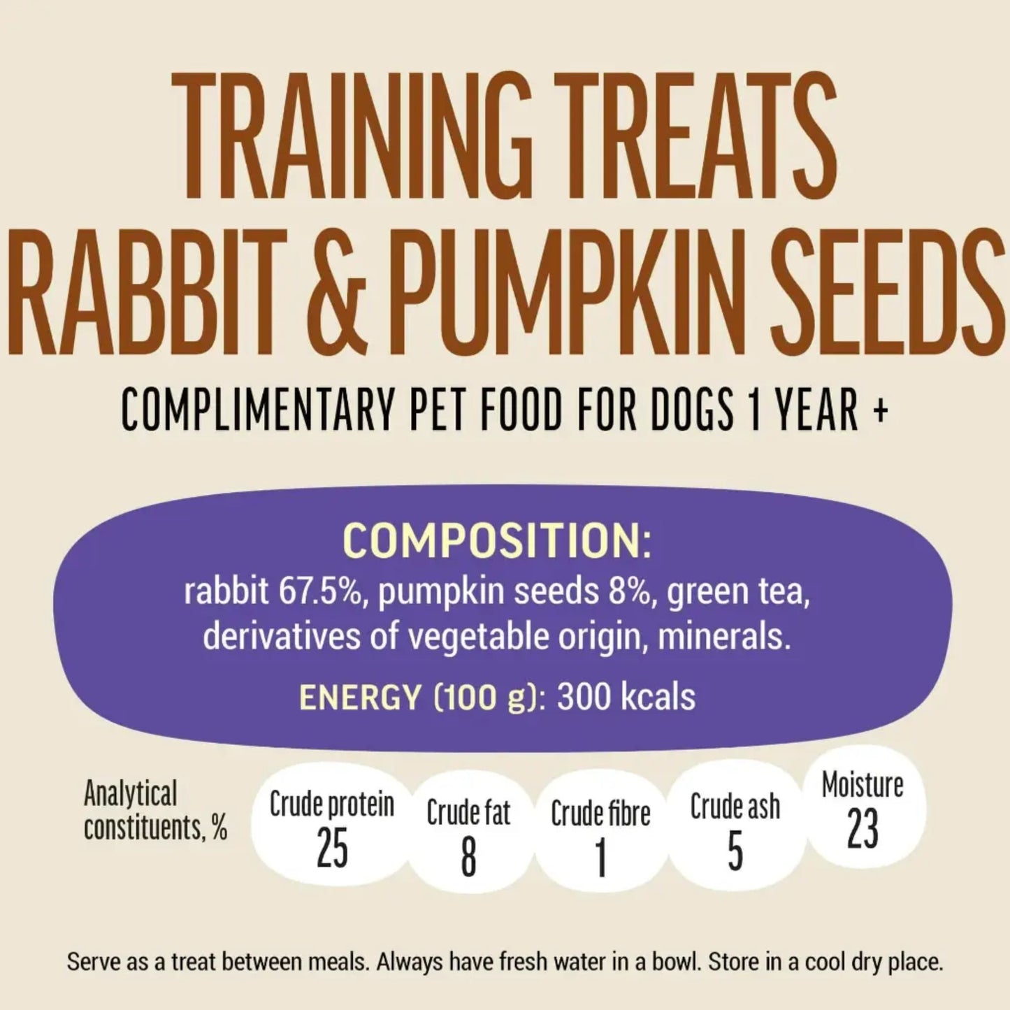 Dog Fest Training Treats Rabbit & Pumpkin Seeds – 90g