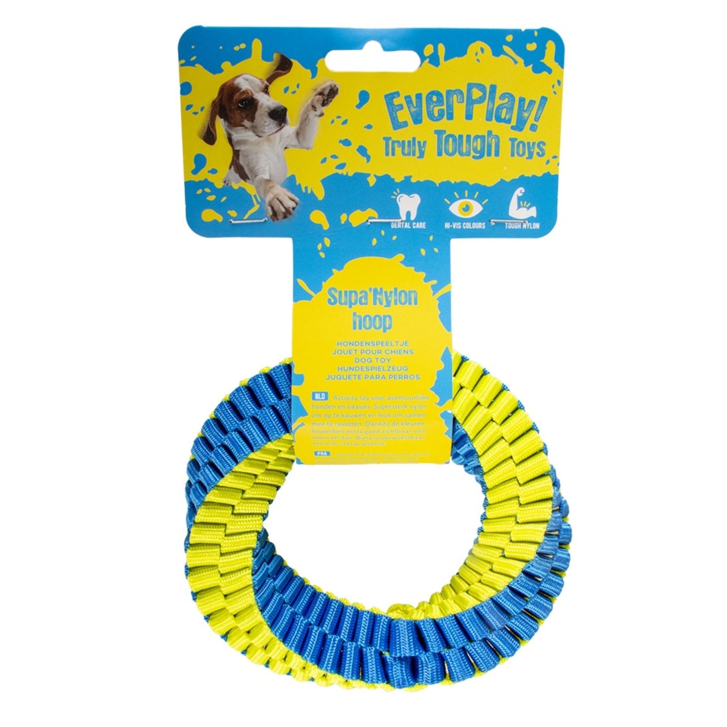 Duvo+ Supa Nylon Hoop Dog Toy – 13x13cm