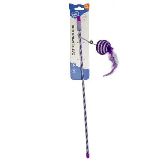 Duvo+ Playing Rod With Glitter Ball – Purple 46x4x3.5cm