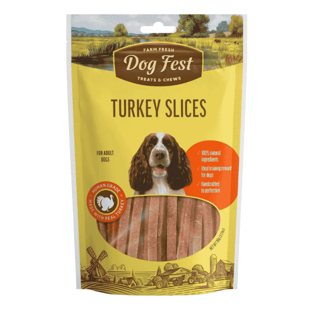 Dog Fest Turkey Slices for Adult Dogs – 90g