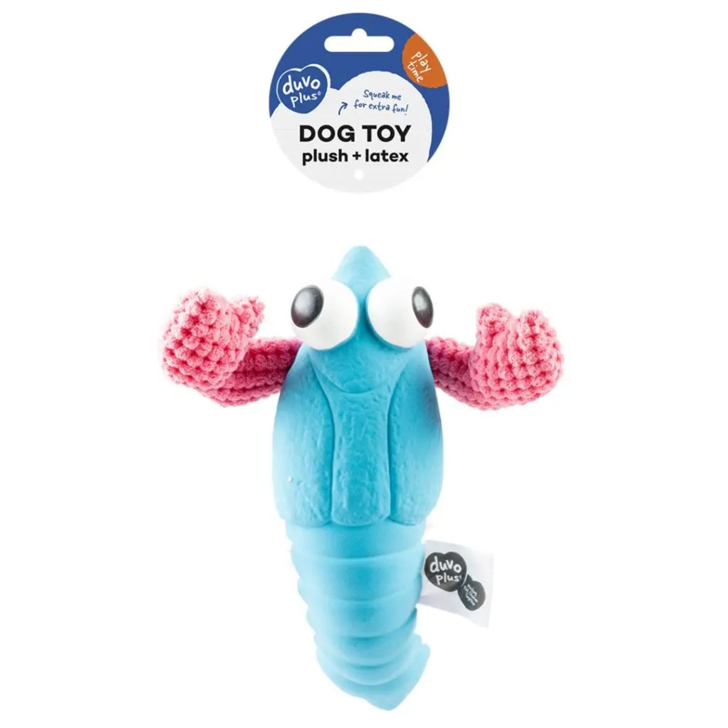 Duvo+ Plush & Latex Lobster Toy - 24x18.5x6.5cm