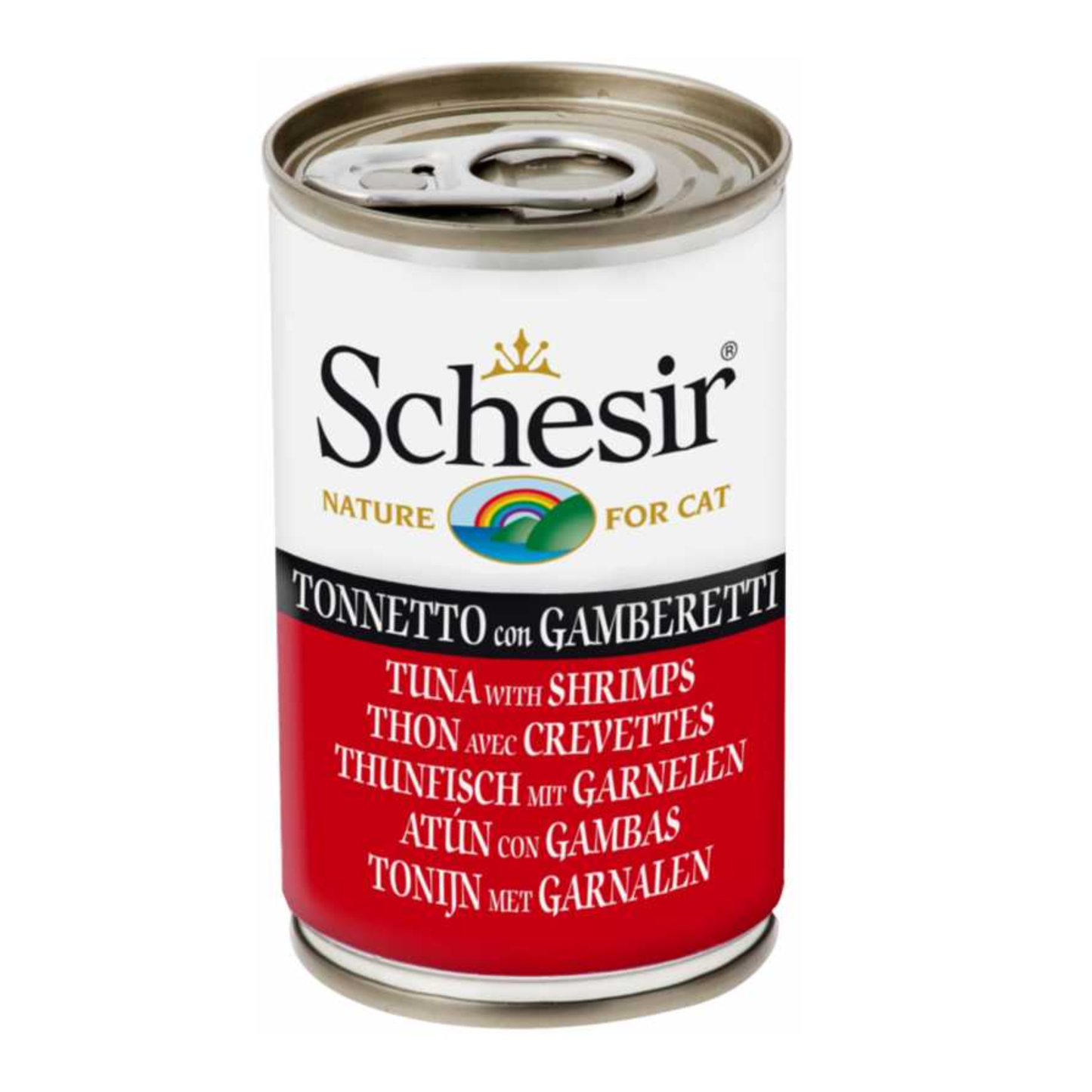 Schesir Cat Wet Food-Tuna With Shrimps Weight - 140g