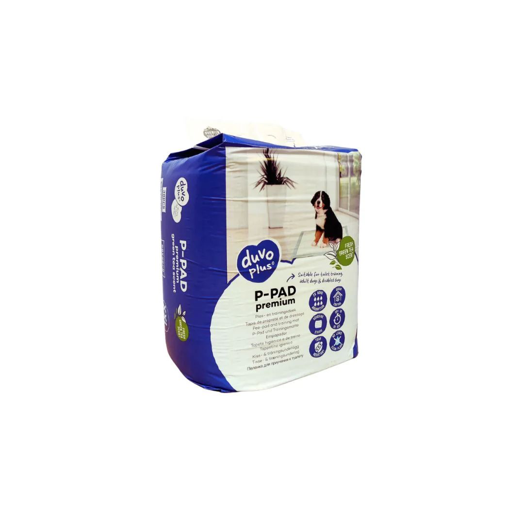 Duvo+ Pet Pads Premium XXL – 60x90cm, Green Tea Scent, 30pcs
