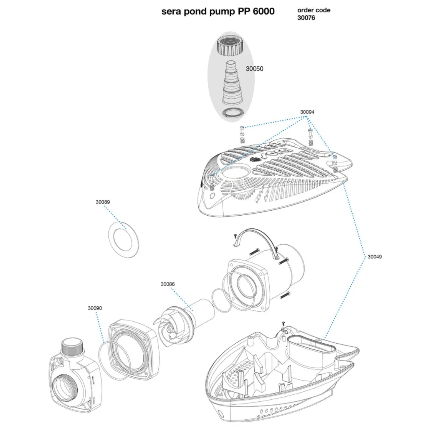 Sera Pond Pump - Model PP6000