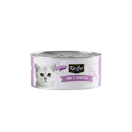 Kit Cat Deboned Tuna & Crab Wet Food For Cat - 80g