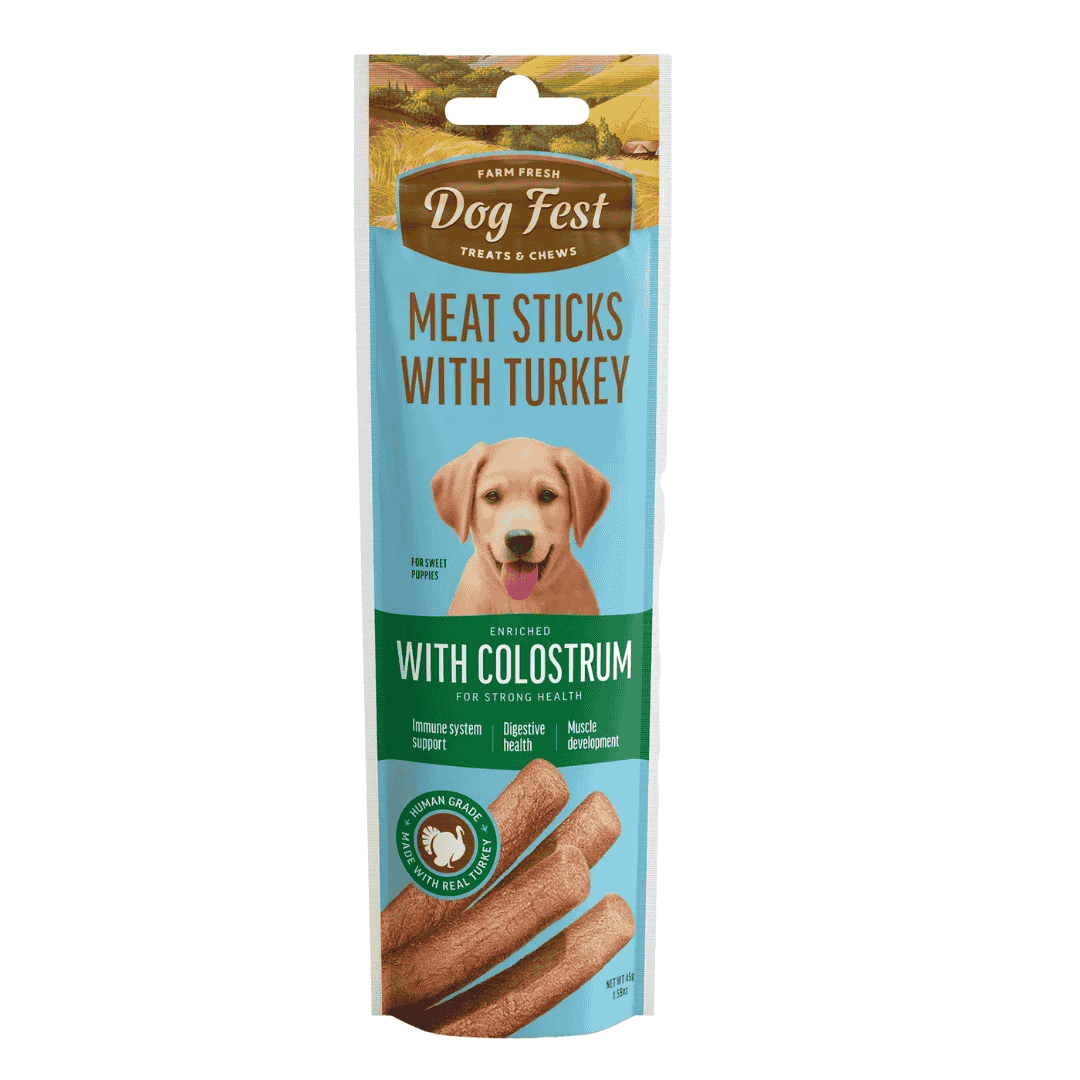 Dog Fest Turkey Stick with Colostrum – 45g
