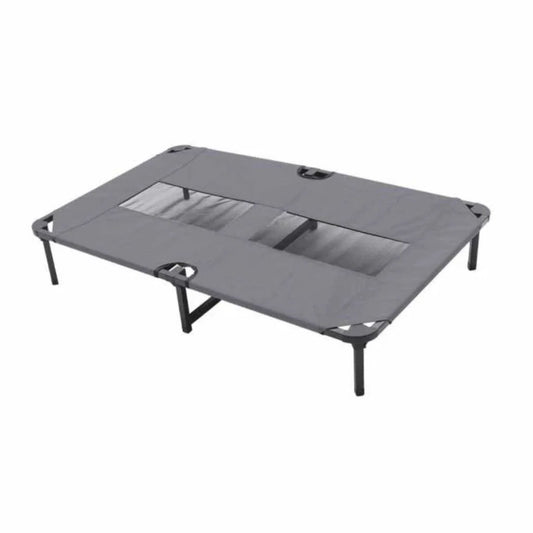 Duvo+ Relax Dog Bed Grey – 102.5x68x19cm Soft & Supportive