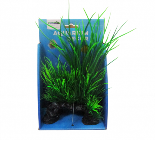 Yusee Aquarium Decoration Artificial Plant - H20cm