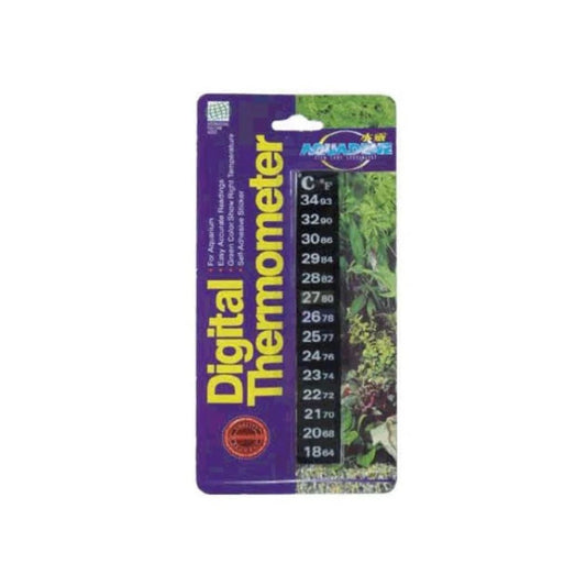 KW Zone Sticking Digital Thermometer – Easy-Read Aquarium Temp Display (Blister Pack)