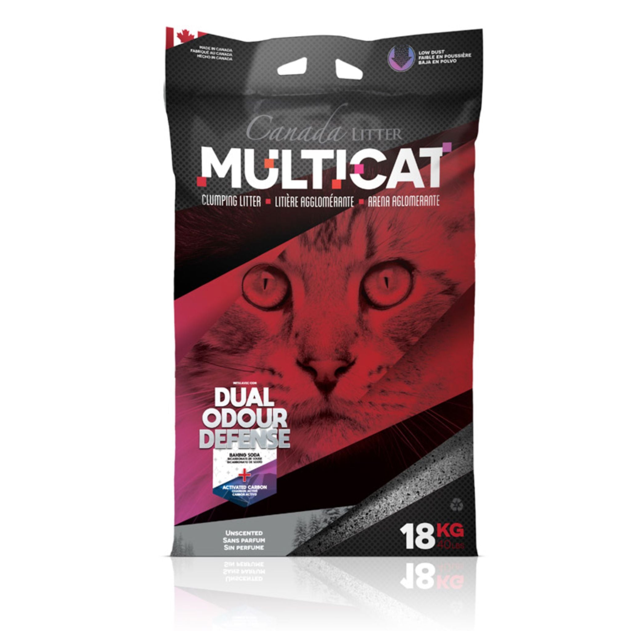 Canada Litter MultiCat Unscented Clumping Cat Litter - 18kg