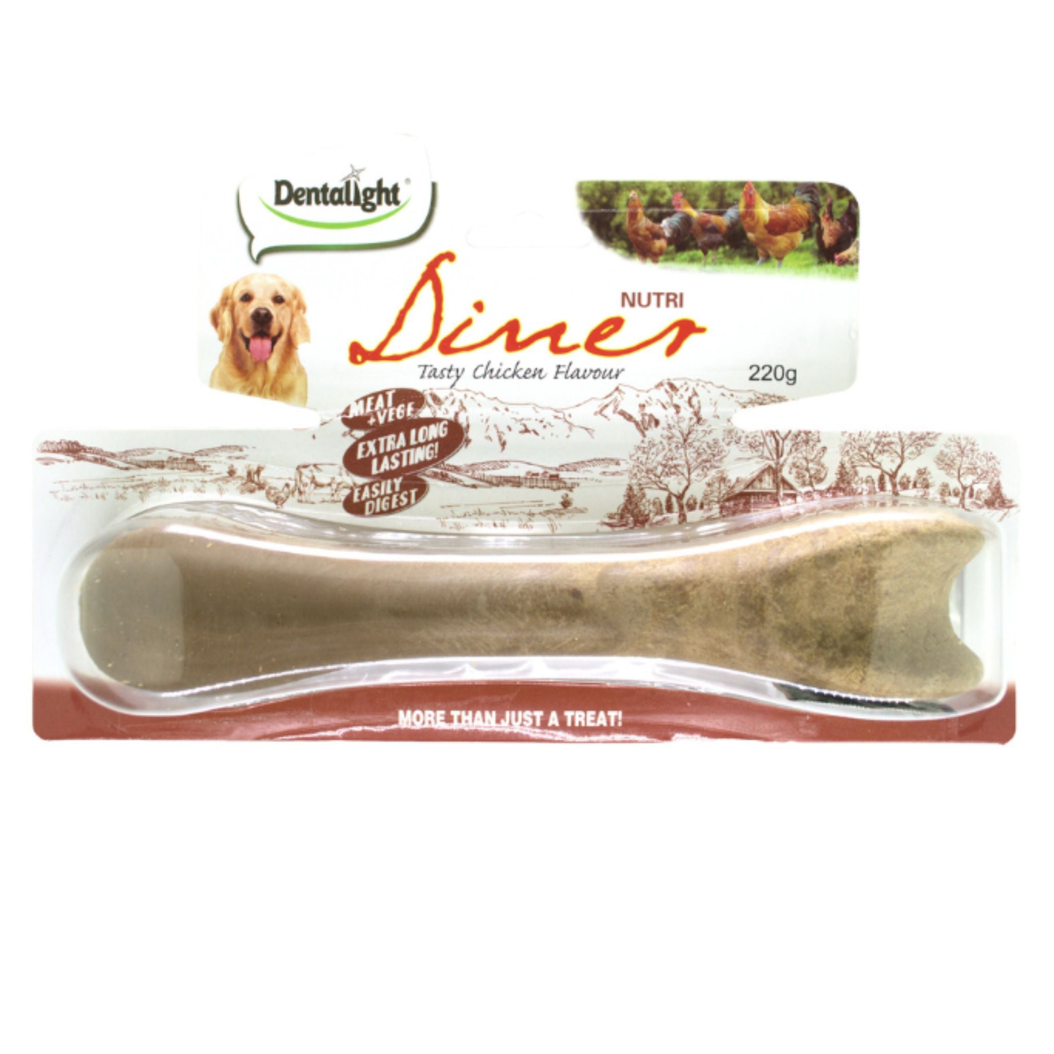Dentalight 8 Nutri Diner Dog Treat Chicken Flavour - 220g