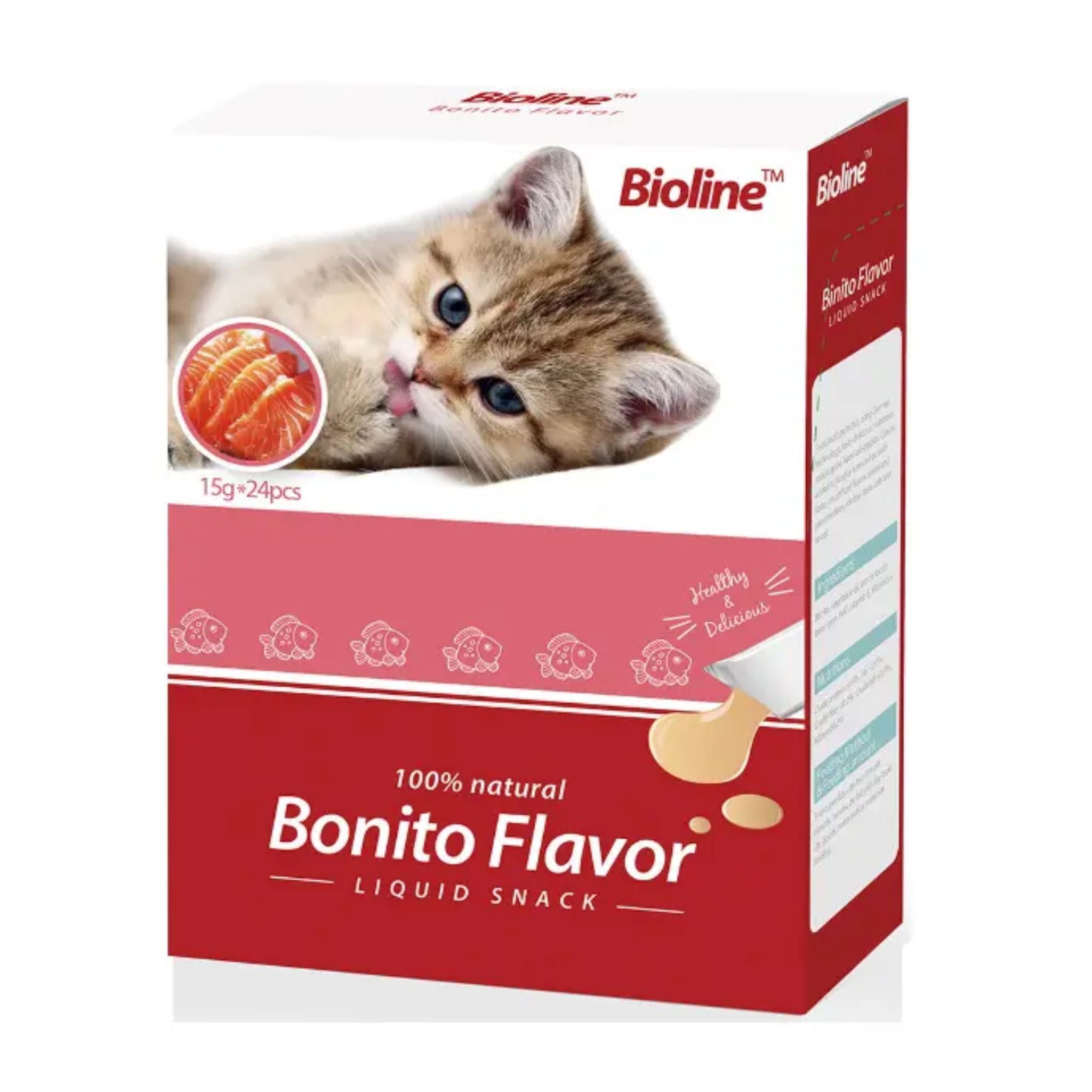 Bioline Cat Treats Bonito Flavor - 15g x 24