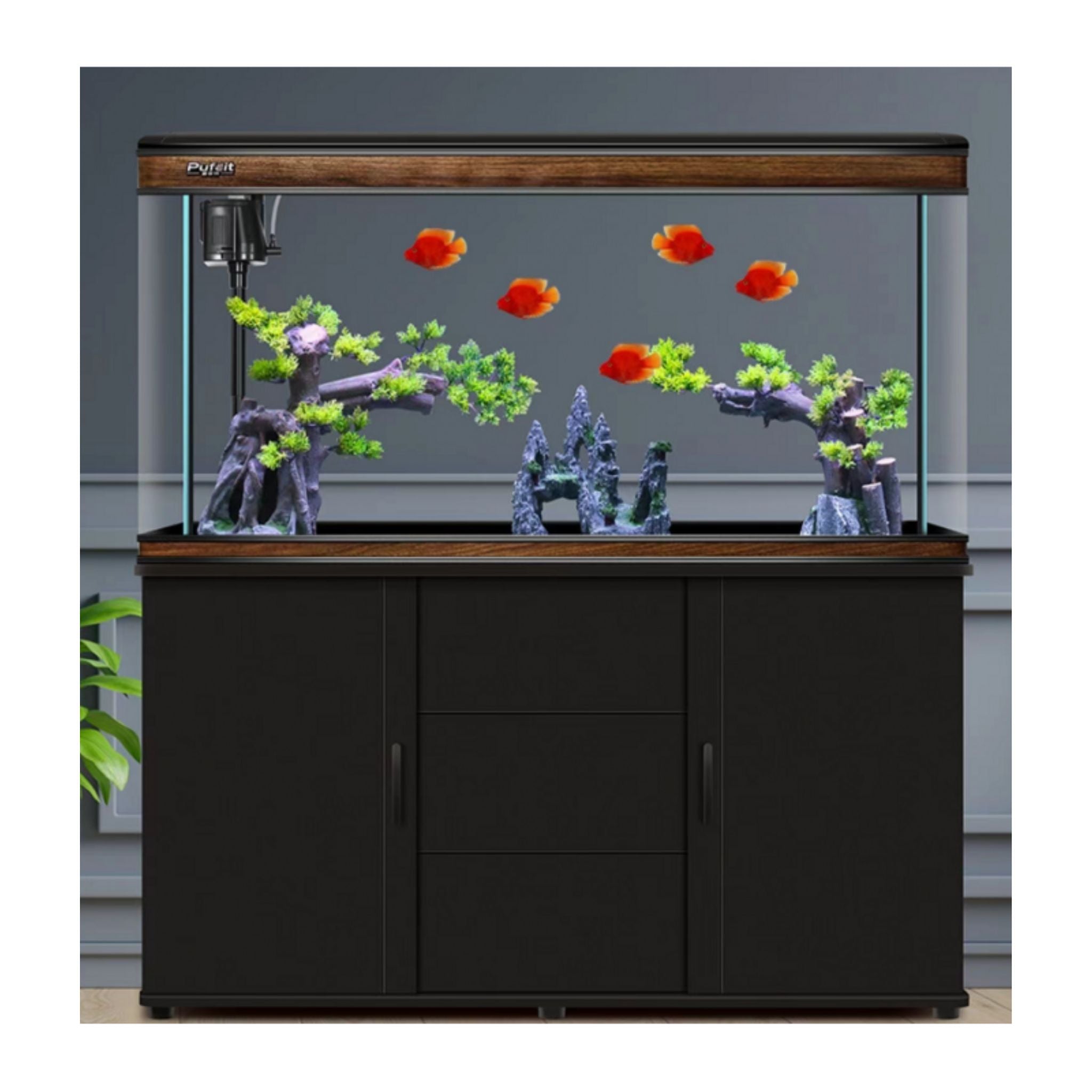 Karis Perfect Aquarium Black - 1205x370x630mm