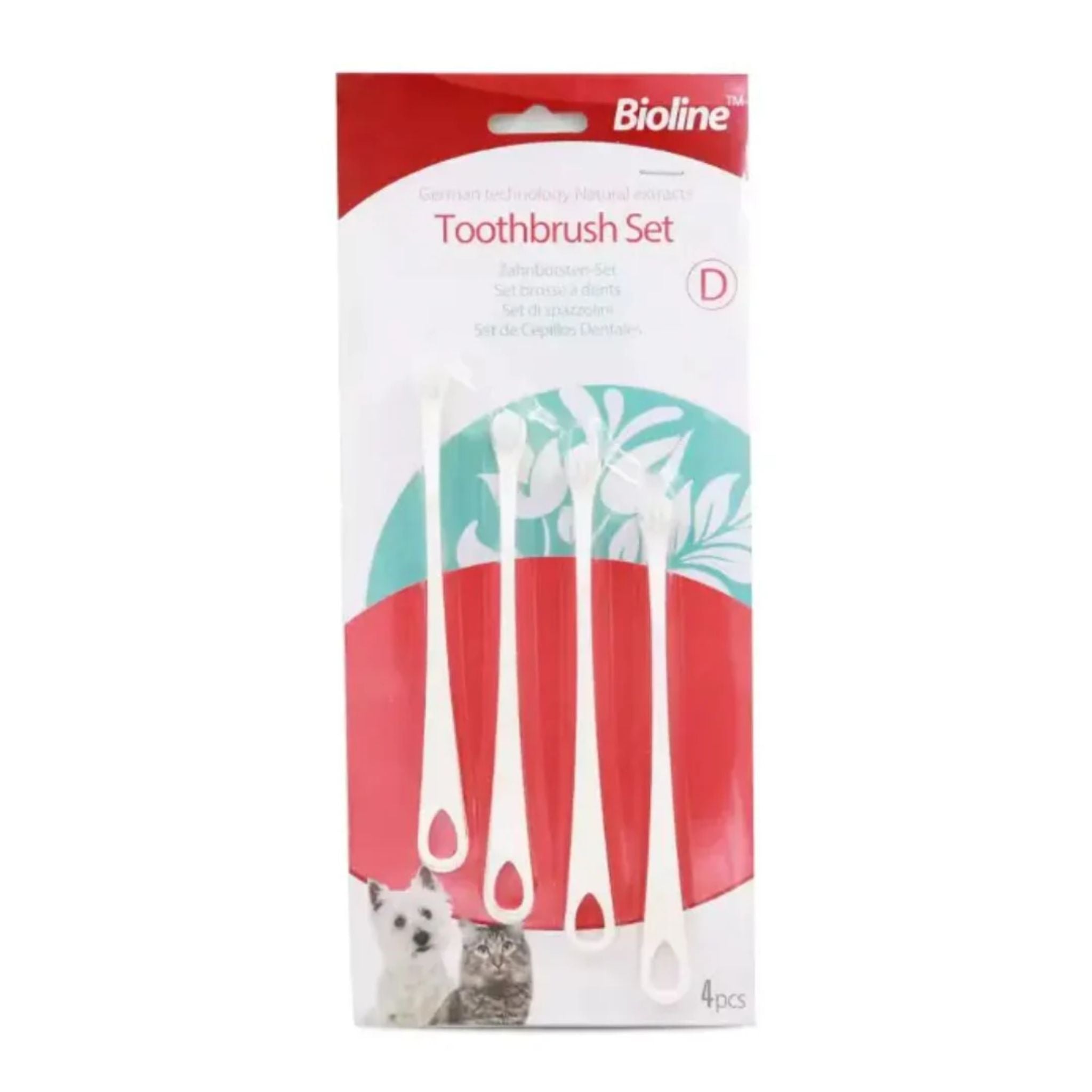 Bioline Toothbrush Set For Cats & Puppy