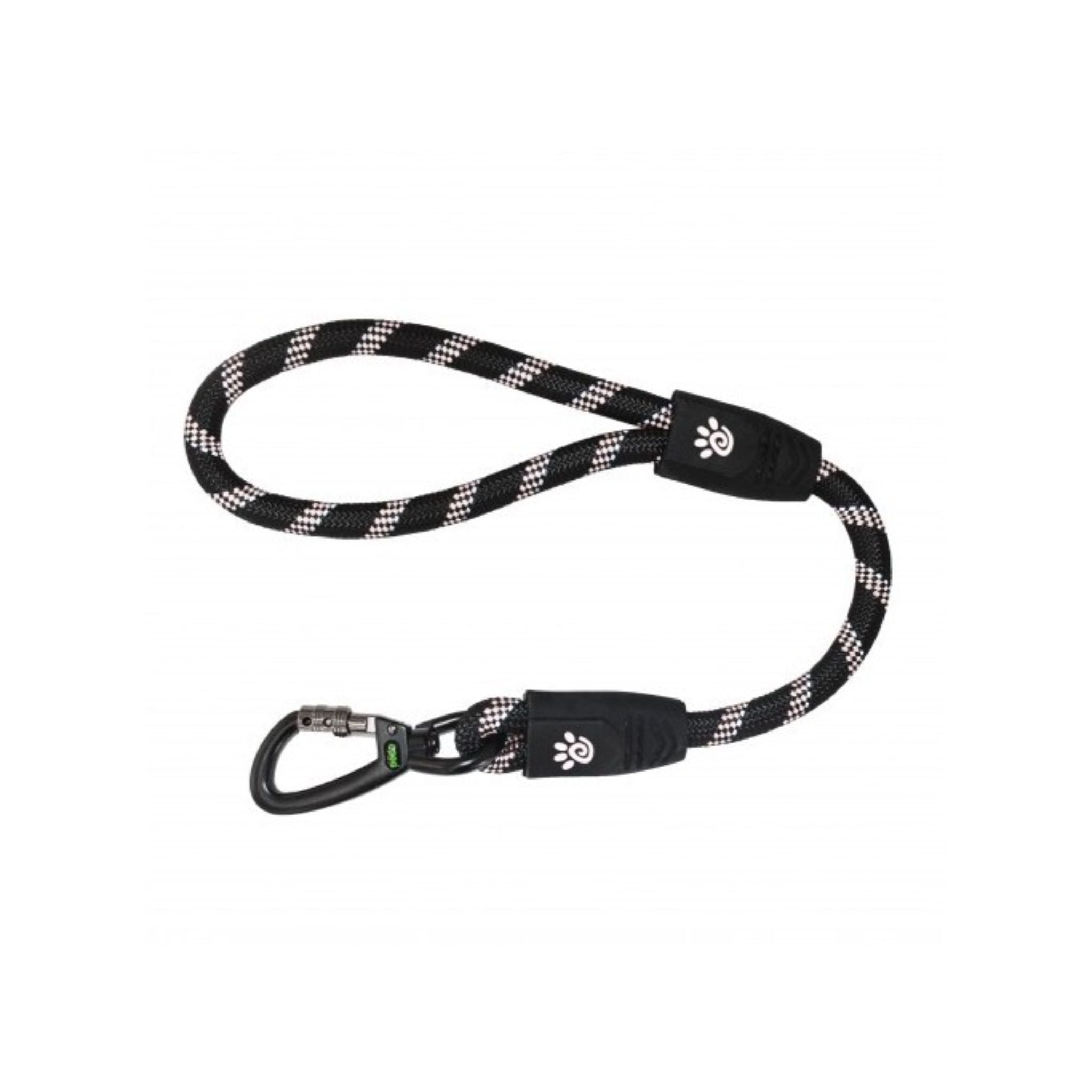 Doco Reflective Traffic Rope Dog Leash With Click & Lock Snap Black DCROPE5020 - 20inch/L