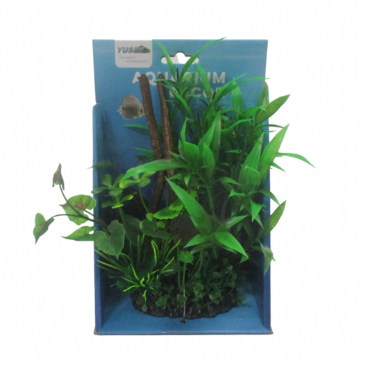 Yusee Aquarium Decoration Artificial Plant - H18cm