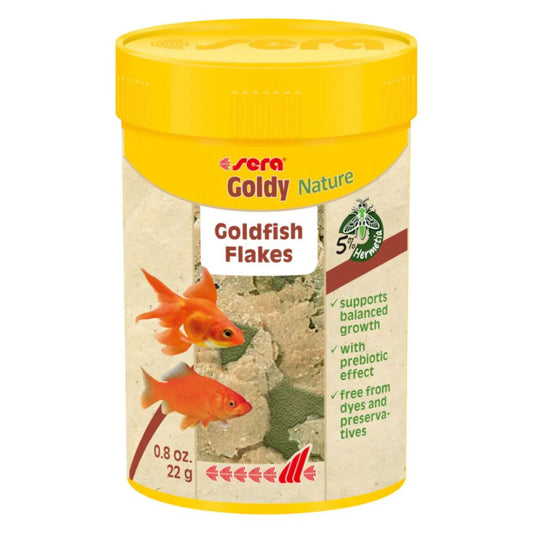 Sera Goldy Nature Fish Food 100ML – Natural Goldfish Flakes