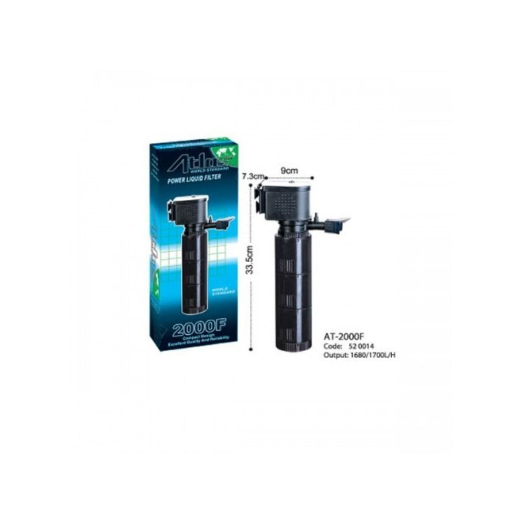 KW Zone Atlas AT Internal Filter Max Output - 2000L/H