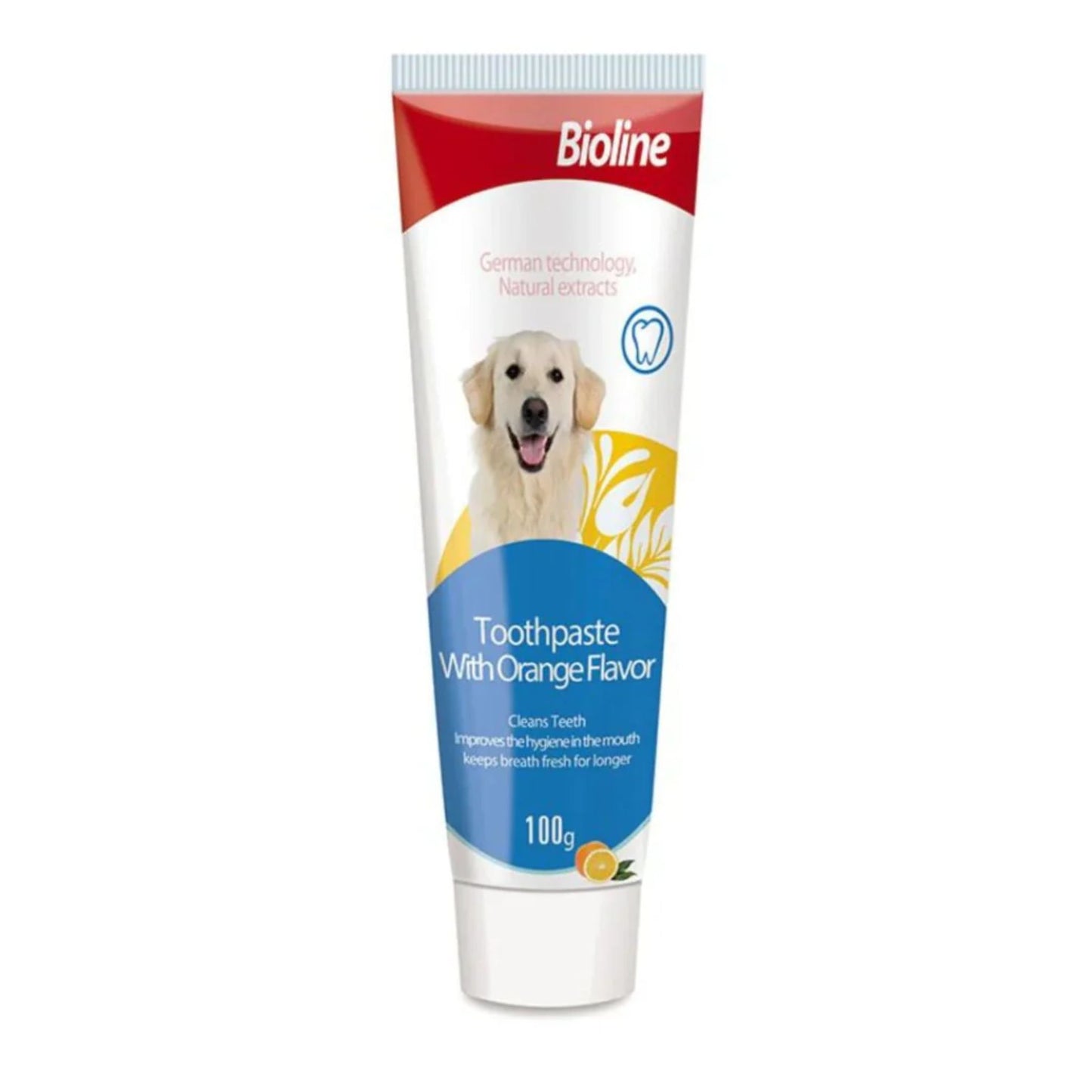 Bioline Pet Toothpaste Orange Flavor Oral Care Gel - 100G