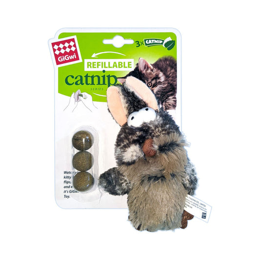 Gigwi Rabbit Refillable With 3 Catnip Balls Cat Toy