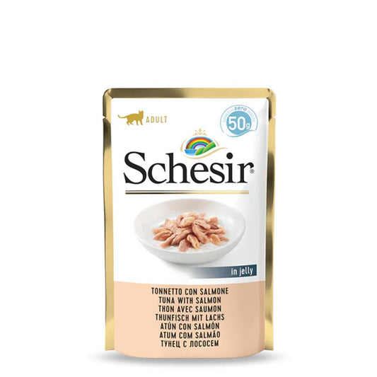 Schesir Cat Pouch Tuna with Salmon Wet food 50G