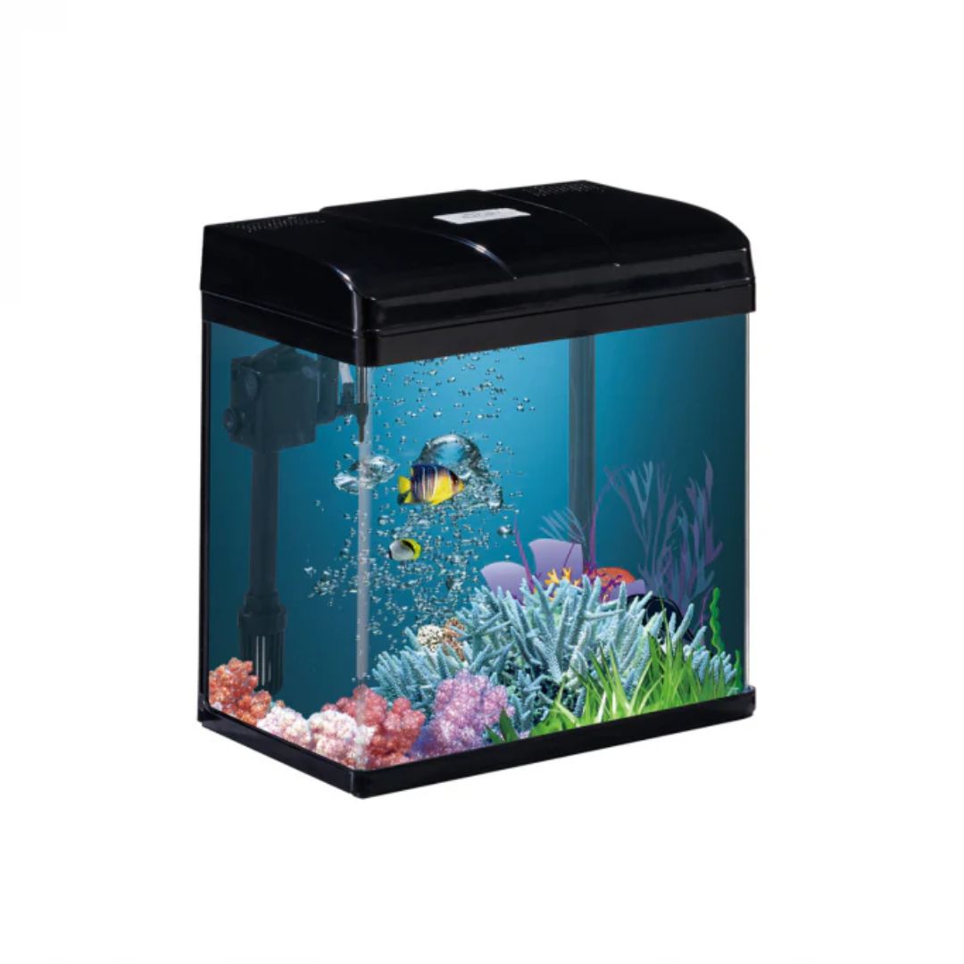 Karis PF-Series Home Aquarium – 285×180×320 mm – Black
