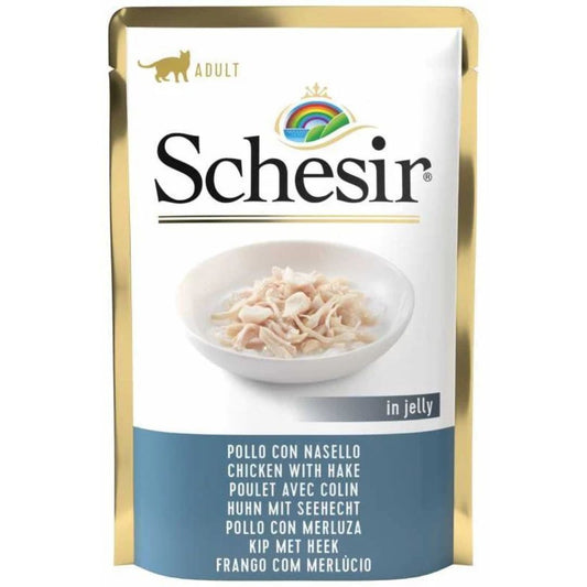Schesir Cat Pouch Chicken with Cod Wet food 85G