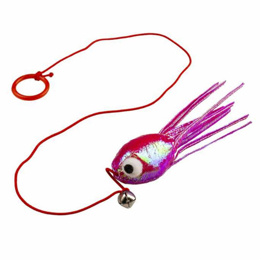 Duvo+ Blinky Octopus Dog Toy – Purple, 16.5x7x3cm with Elastic Fun