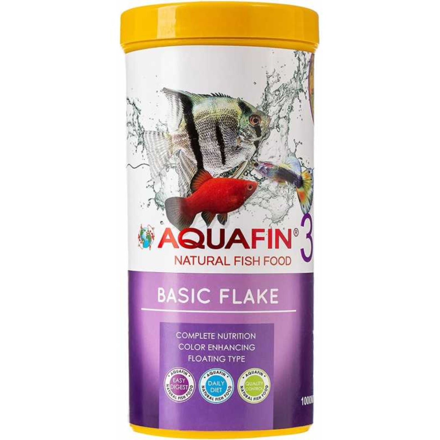 KW Zone Aquafin Basic Flake Fish Food - 1000ml