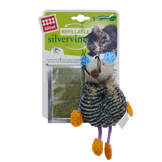 Gigwi Mouse Refillable Silvervine Cat Toy