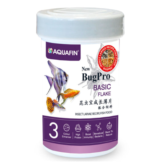 KW Zone Aquafin Bugpro Basic Flake Fish Food - 100ml