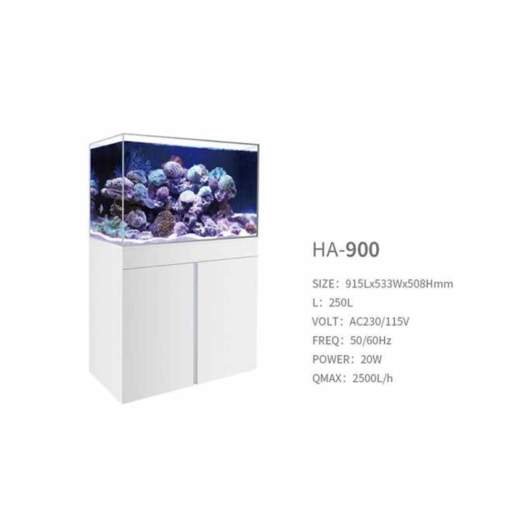 Boyu Marine Aquarium-White, Tank + Cabinet Set (Bottom Filtration System)[Dimension - 915x533x508cm]
