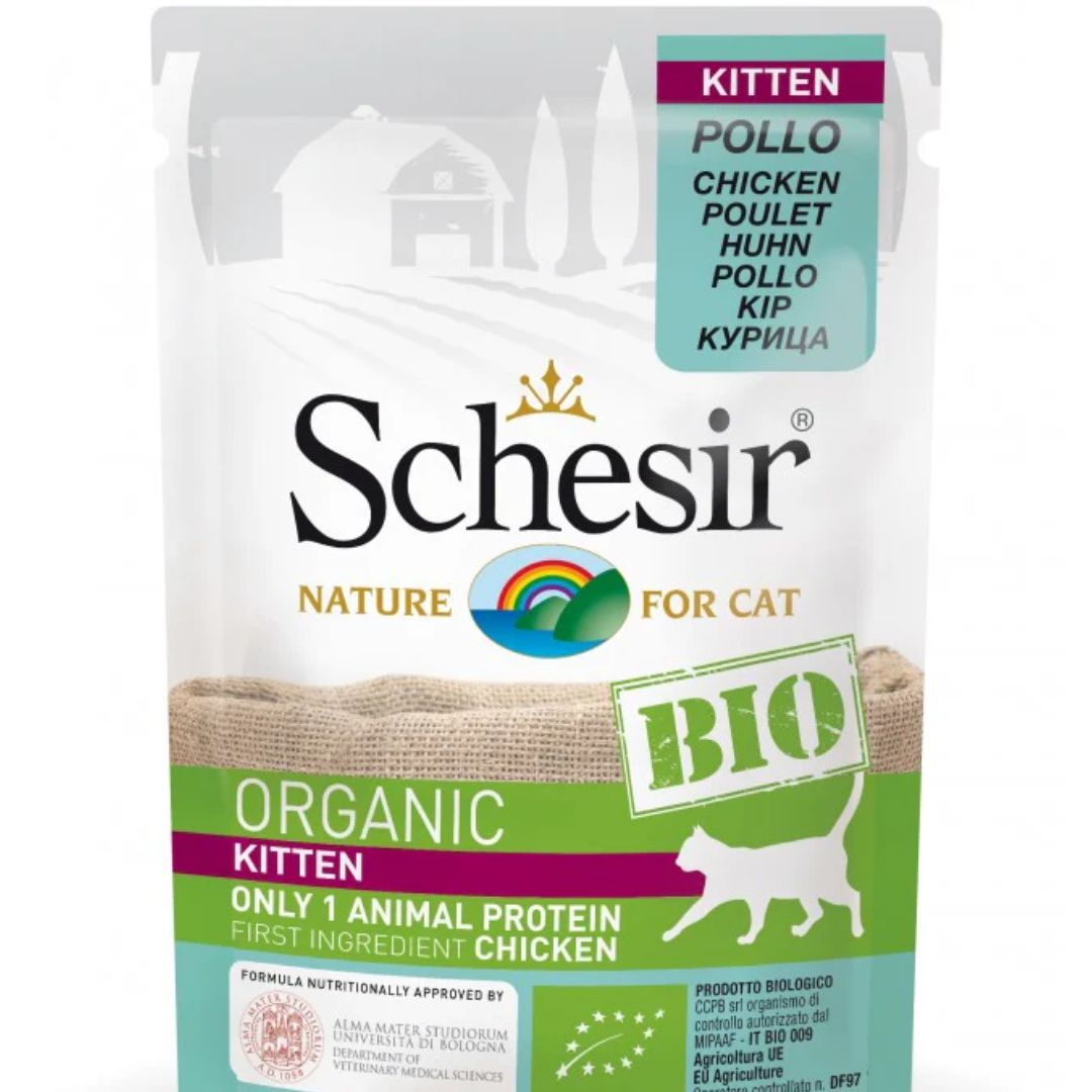 Schesir Kitten Bio Wet Food Chicken - 85G