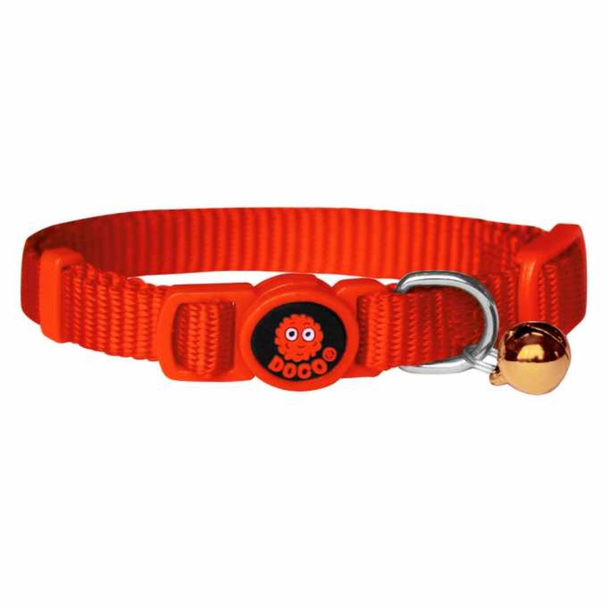 Doco Signature Cat Collar Safety Orange DCAT001 - XS/1x19-31cm