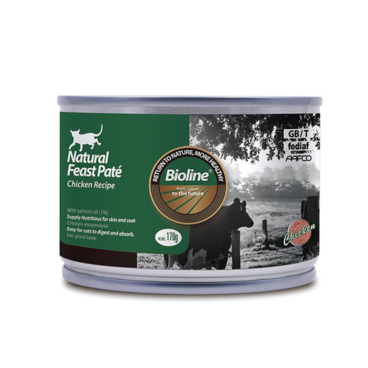 Bioline Natural Feast Pate Chicken Recipe 170g Delicious Cat Pate