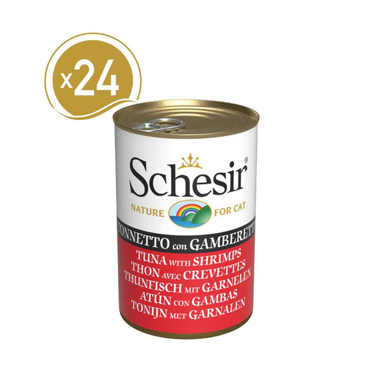 Schesir Cat Wet Food-Tuna With Shrimps[Weight - 140g]