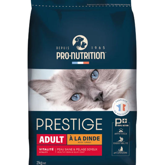 Pro Nutrition Prestige Adult Turkey Cat Dry Food 2Kg