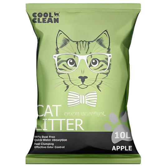 Cool Clean Clumping Cat Litter Apple Scent - 10kg