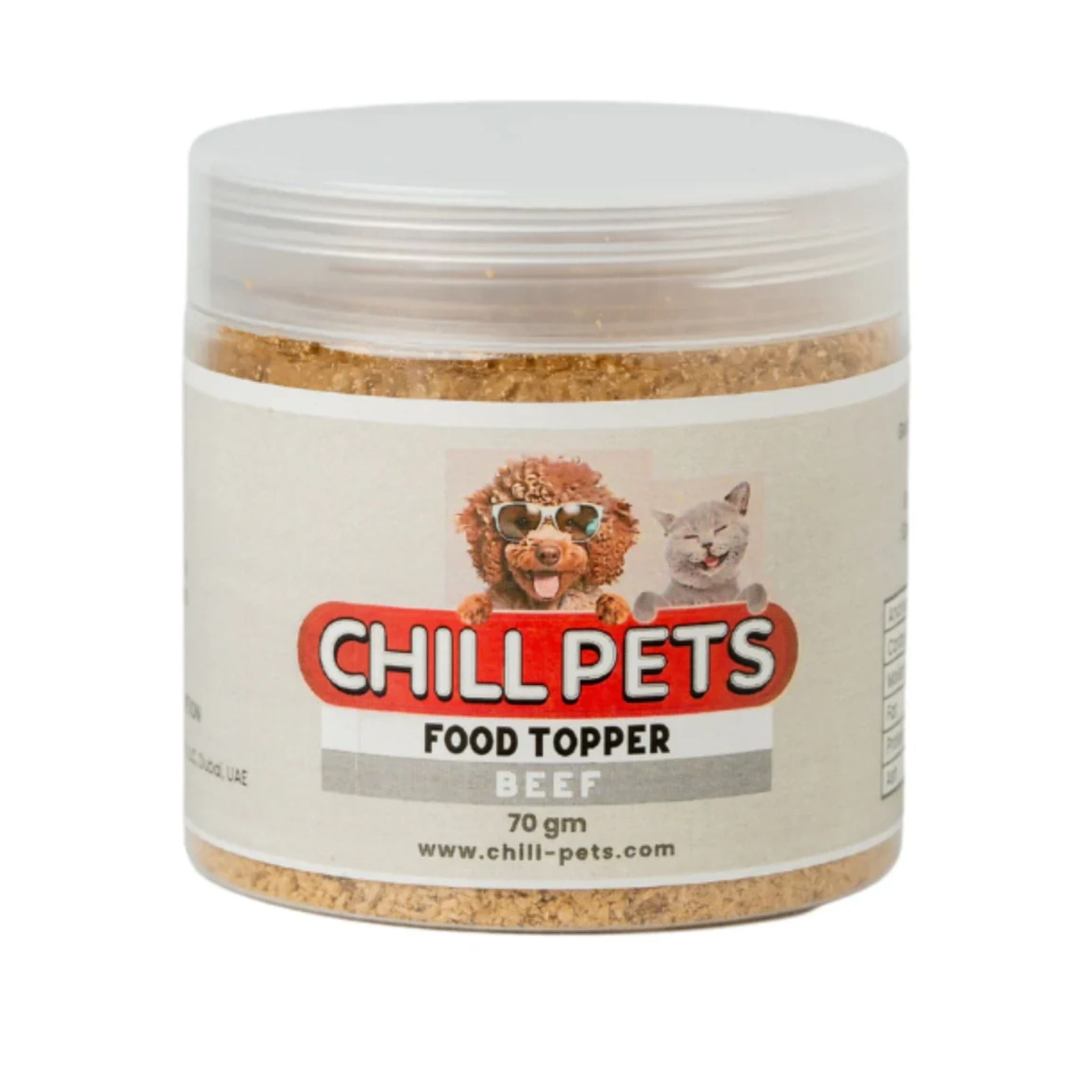 Chill Pets Beef Food Topper For Dog And Cat - 70g