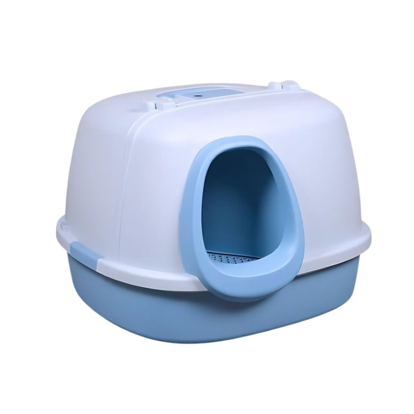 Pado Corridor Cat Litter Box Blue - 57.5x56.4x40cm