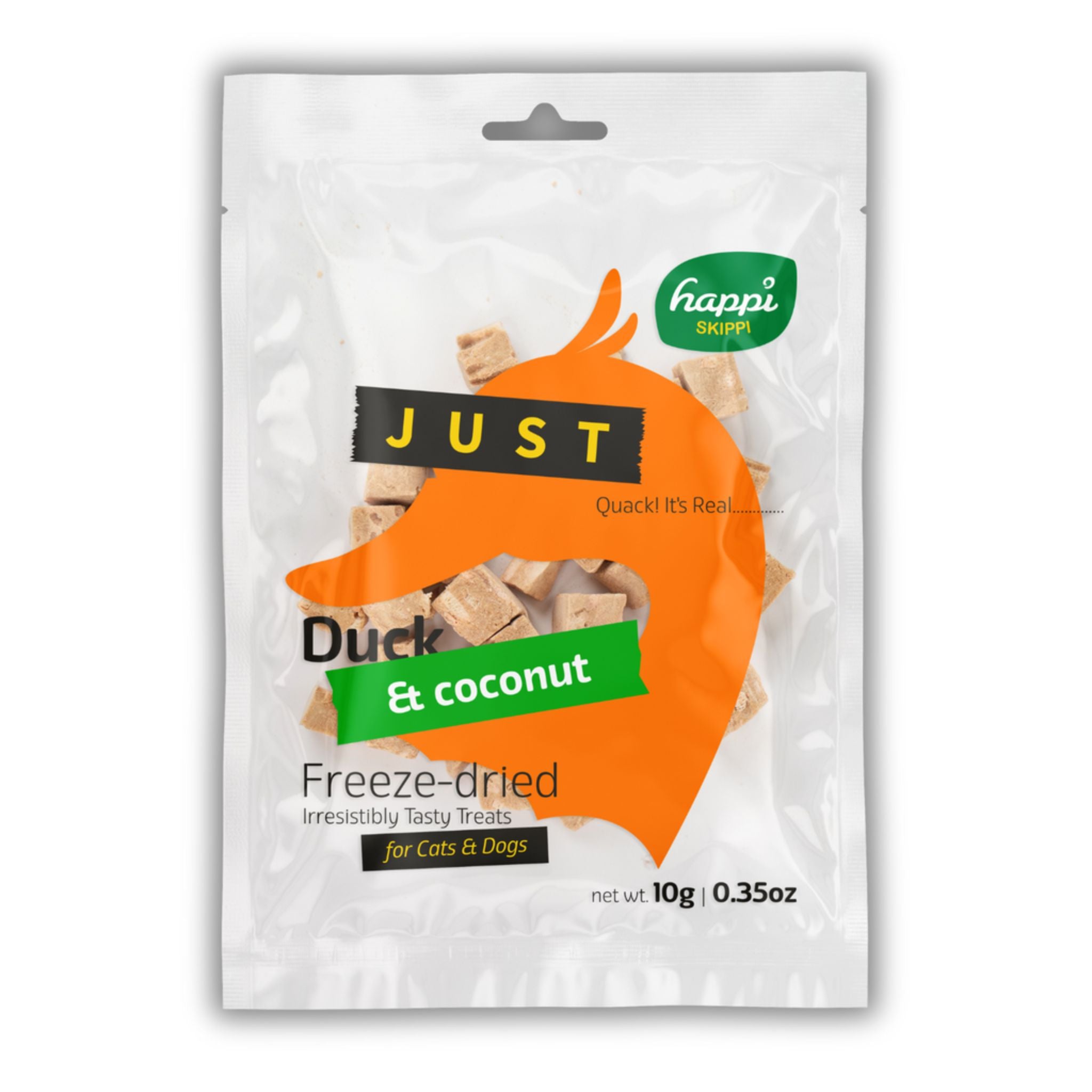 Happi Skippi Just Freeze Dried Cat & Dog Treats With Duck & Coconut - 10g