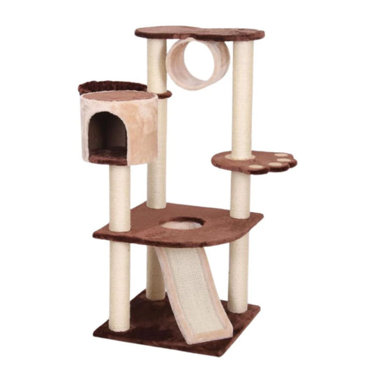 Catry Cat Tower With Scratcher - 55x55x122cm